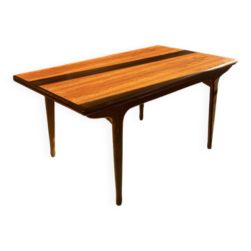 Table à manger vintage danoise – Design scandinave – Extensible 240 cm