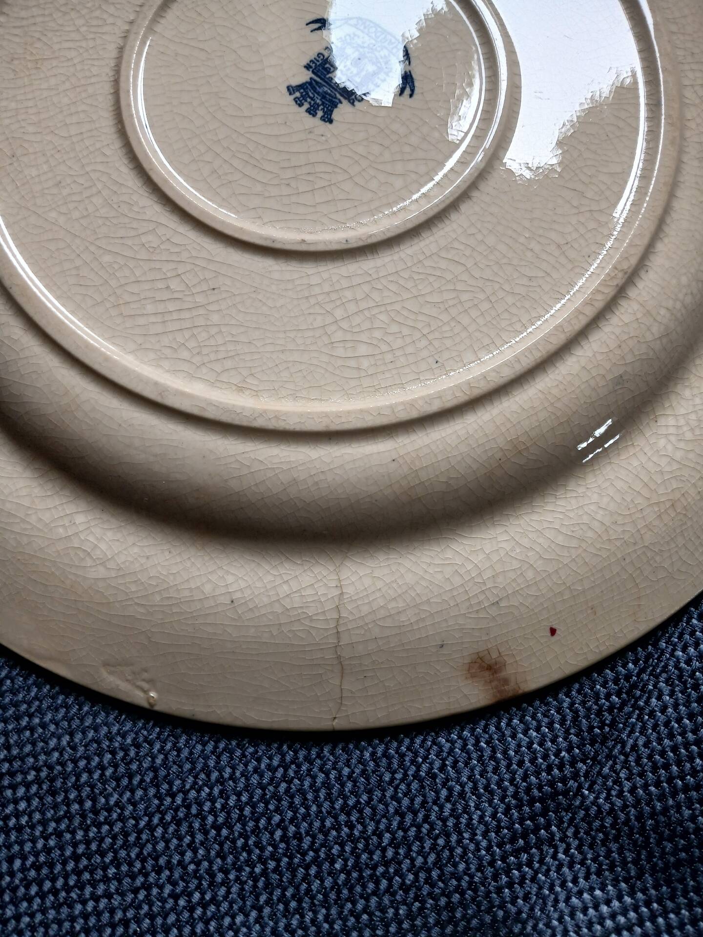14 dinner plates + 2 "Chardons" dishes from Gien