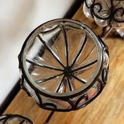 Wrought iron tealight holder
