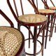 5x vintage rattan barstool, style Thonet ‘60