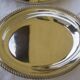 Set de 2 petits plats légumier métal argenté