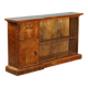 Antique Art Deco display cabinet in walnut and maple veneer, 20th century.