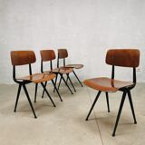 Industrial Dutch design Result school chair by Friso Kramer 1st edition