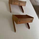2 hanging bedside tables from the 60s Denmark