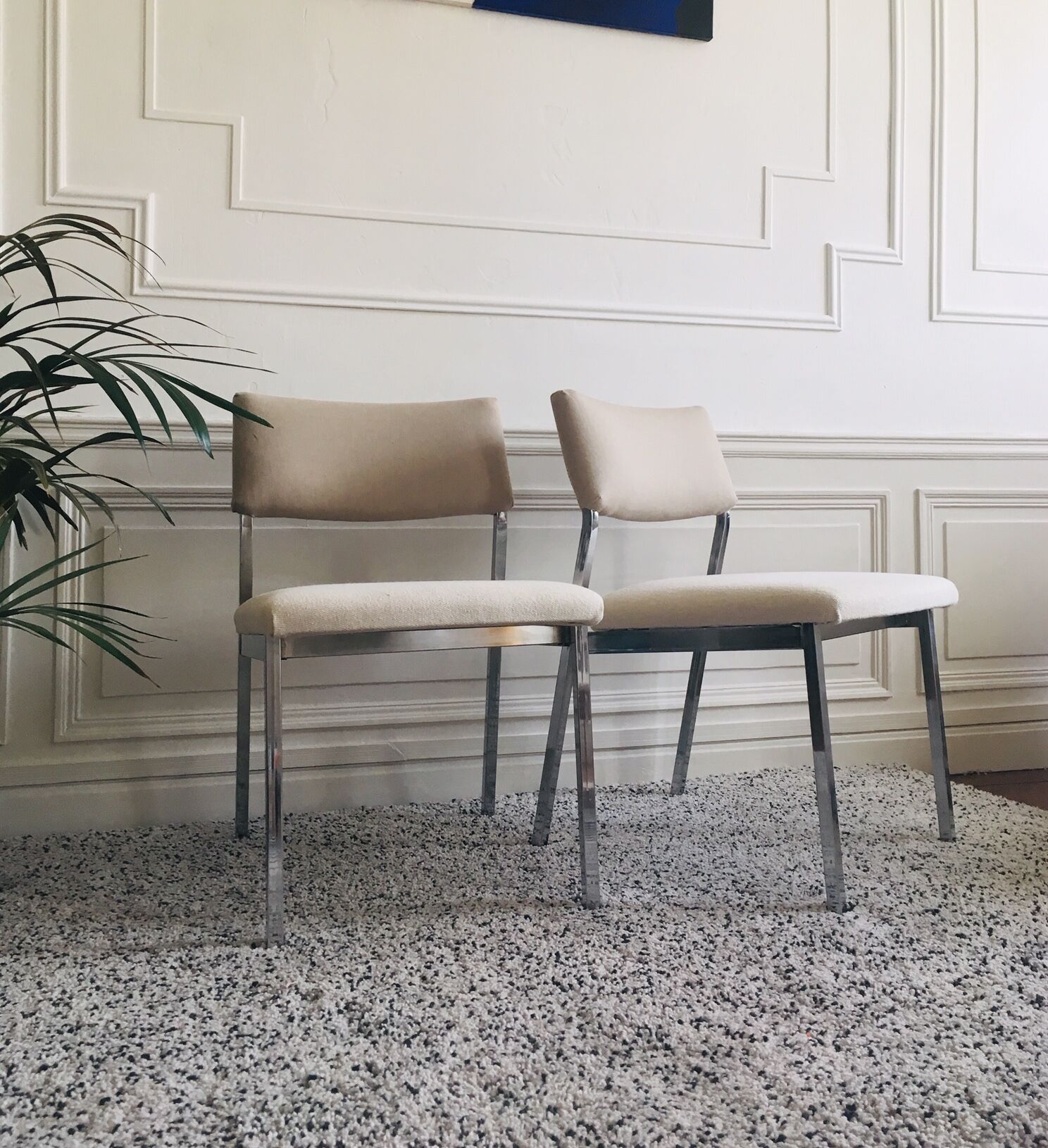 Pair of seats wide vintage