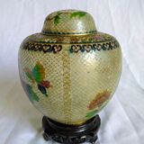 Openwork plique-à-jour enamel pot - 1920 to 1949 - China