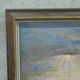Modernist oil on panel, signed, framed, 1970