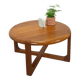 Table basse ronde en teck Niels Bach Danemark
