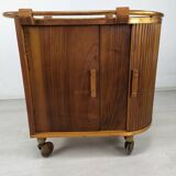 Rolling service art deco bar