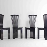 Elegant postmodern dining chairs by Pietro Costantini, Italy 1980s