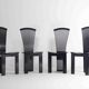 Elegant postmodern dining chairs by Pietro Costantini, Italy 1980s