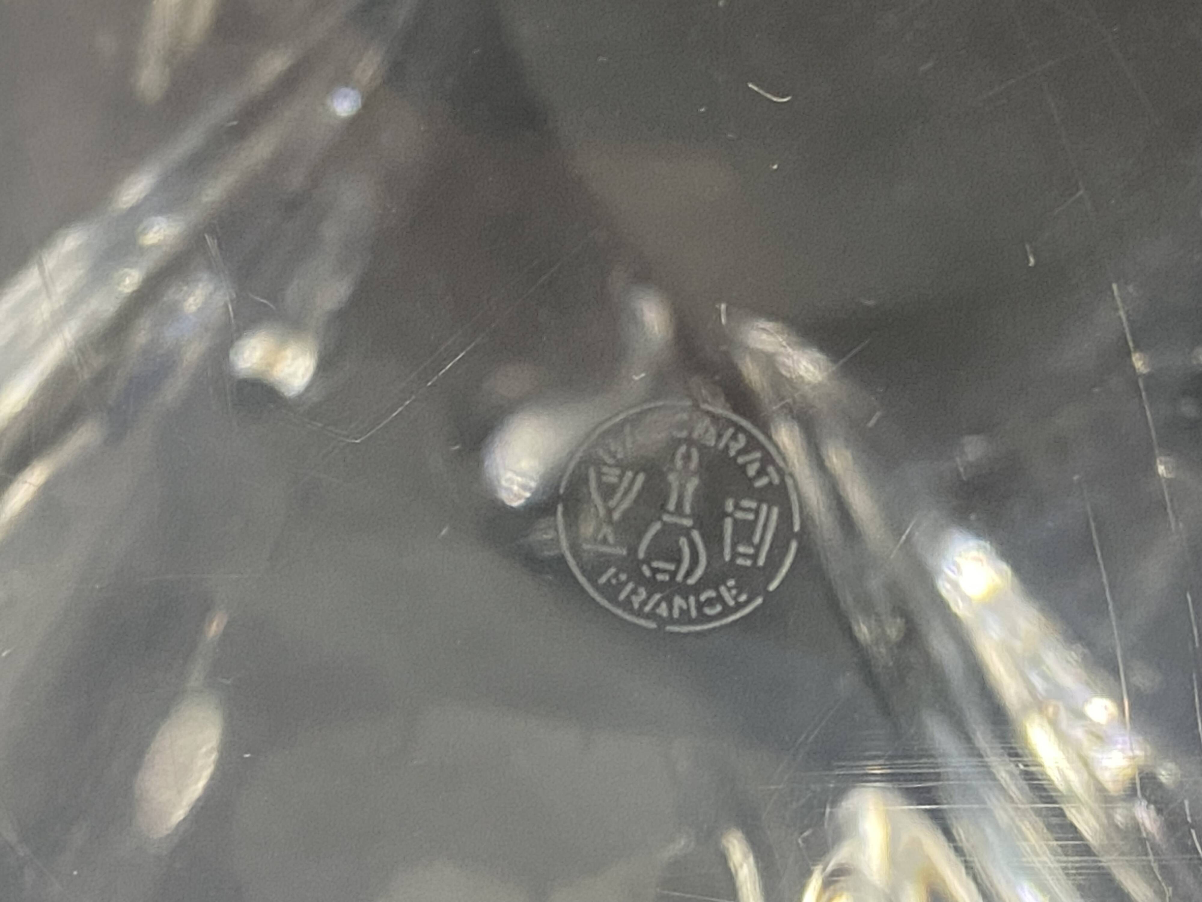 Baccarat crystal vase, Serpentine model