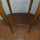 Kidney-shaped side table in Louis XVI style with marquetry.