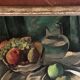 Oil on canvas still life with cubist apples Antoinette Destrem circa 1920