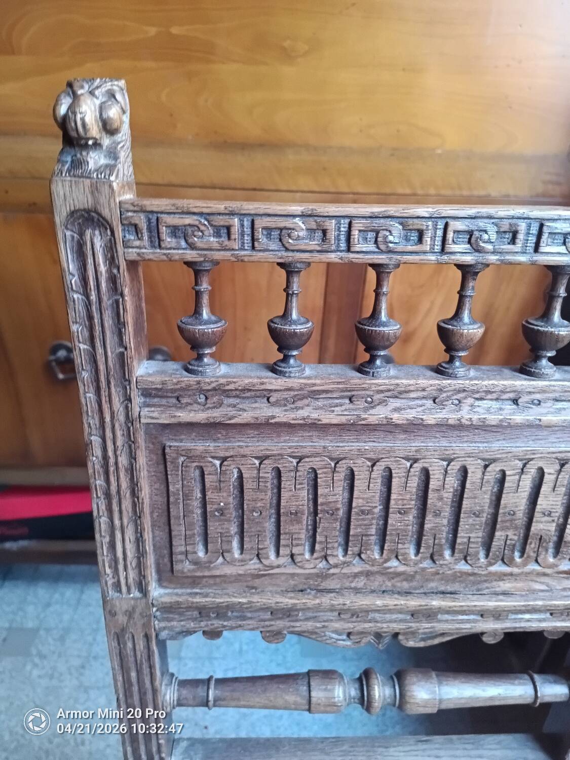 Oak and rattan chair 1900