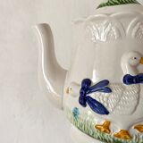 Slurry tea set geese 80s