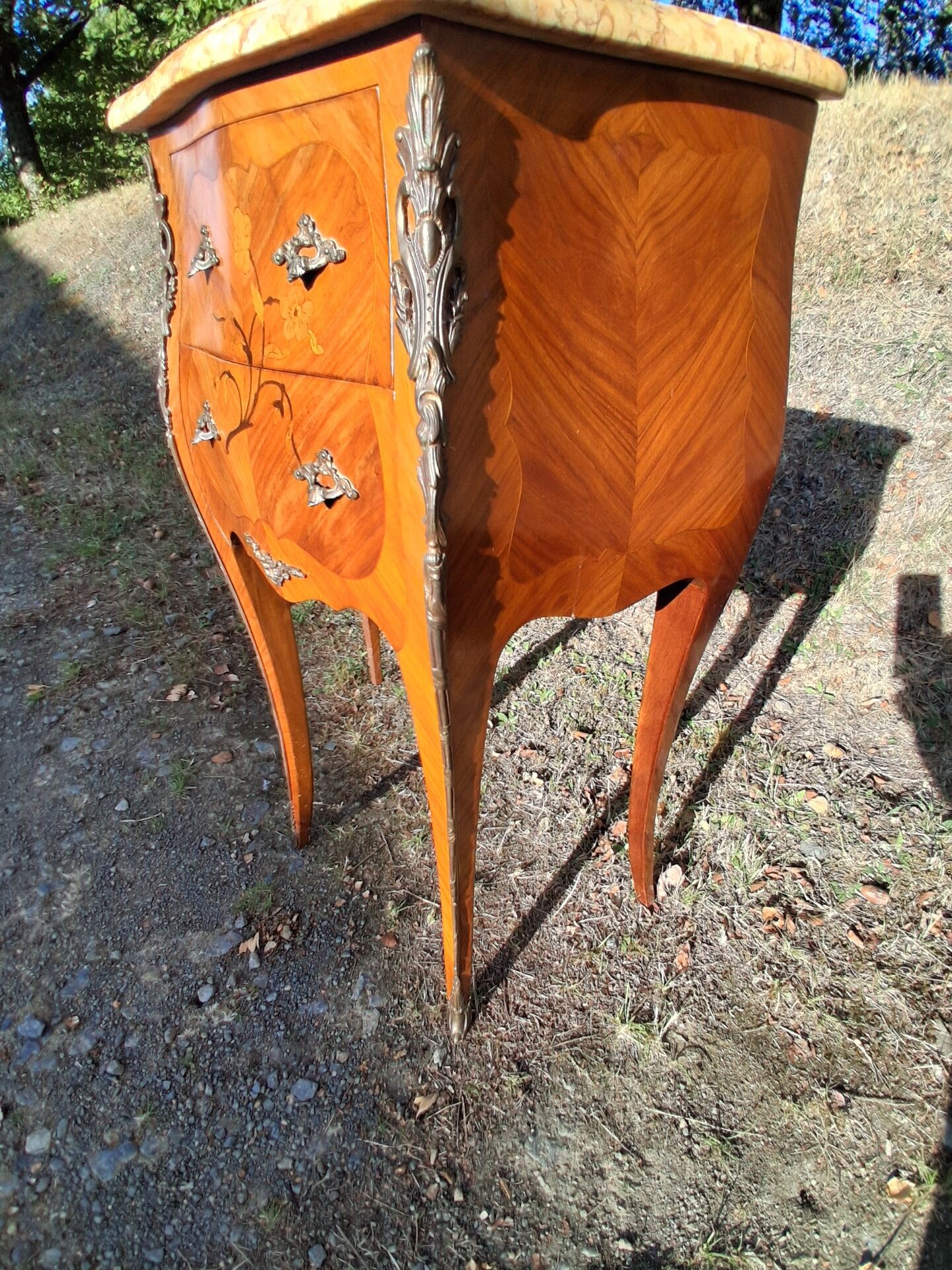 Pair of bedside tables in Louis XV style