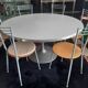 Table pied tulipe Poul cadovius 140 cm