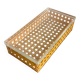 Lucite & rattan vanity box, Christian Dior style, Italy, 1970s