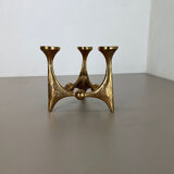 Midcentury Brutalist Bronze Candleholder by Michael Harjes, Germany, 1960s