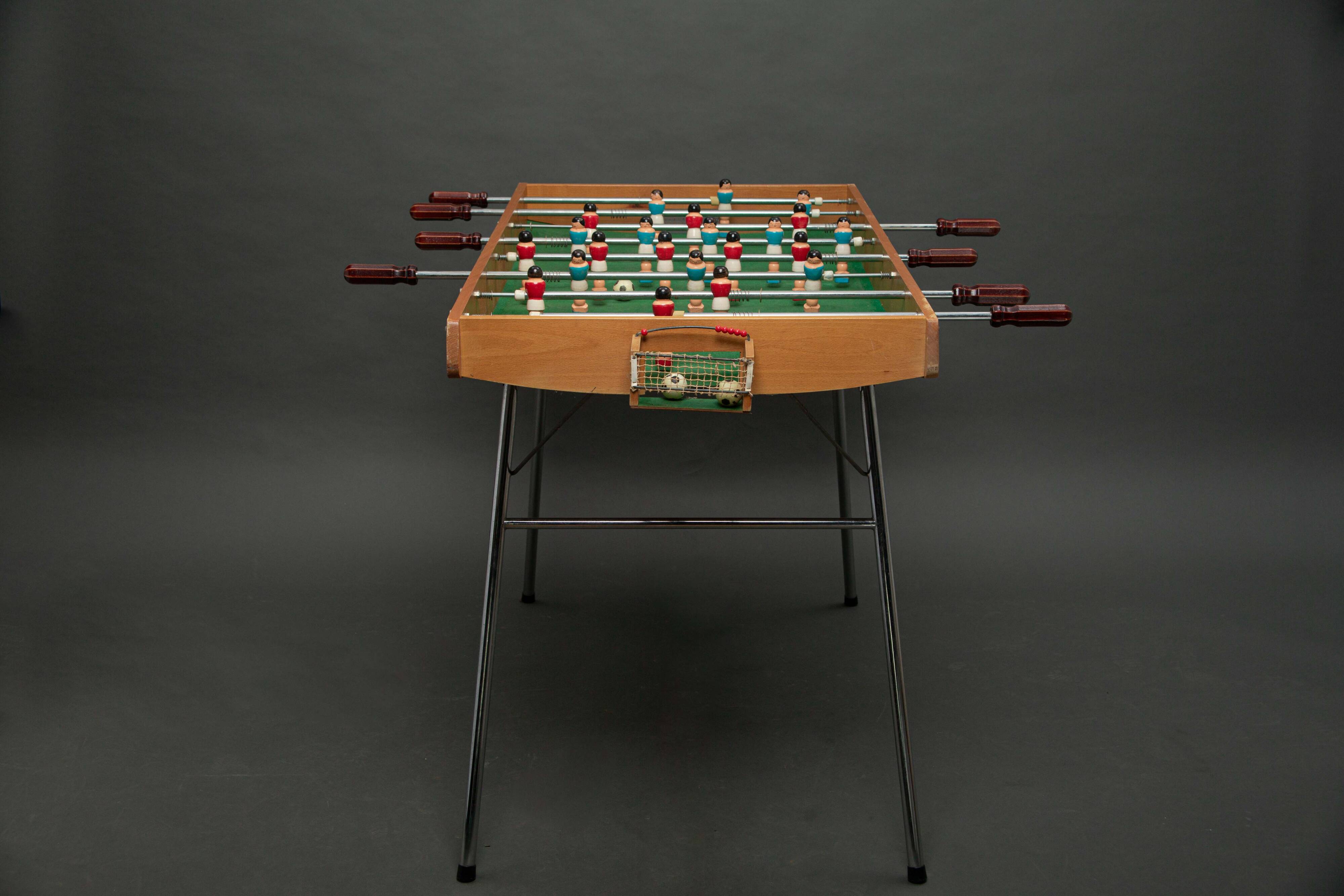 Vintage folding table football on foot from the 70s