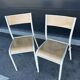 Paire de chaise Mullca 510 version beige et naturel