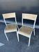 Paire de chaise Mullca 510 version beige et naturel