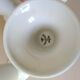 Lot 6 mazagrans white porcelain CNP Vintage