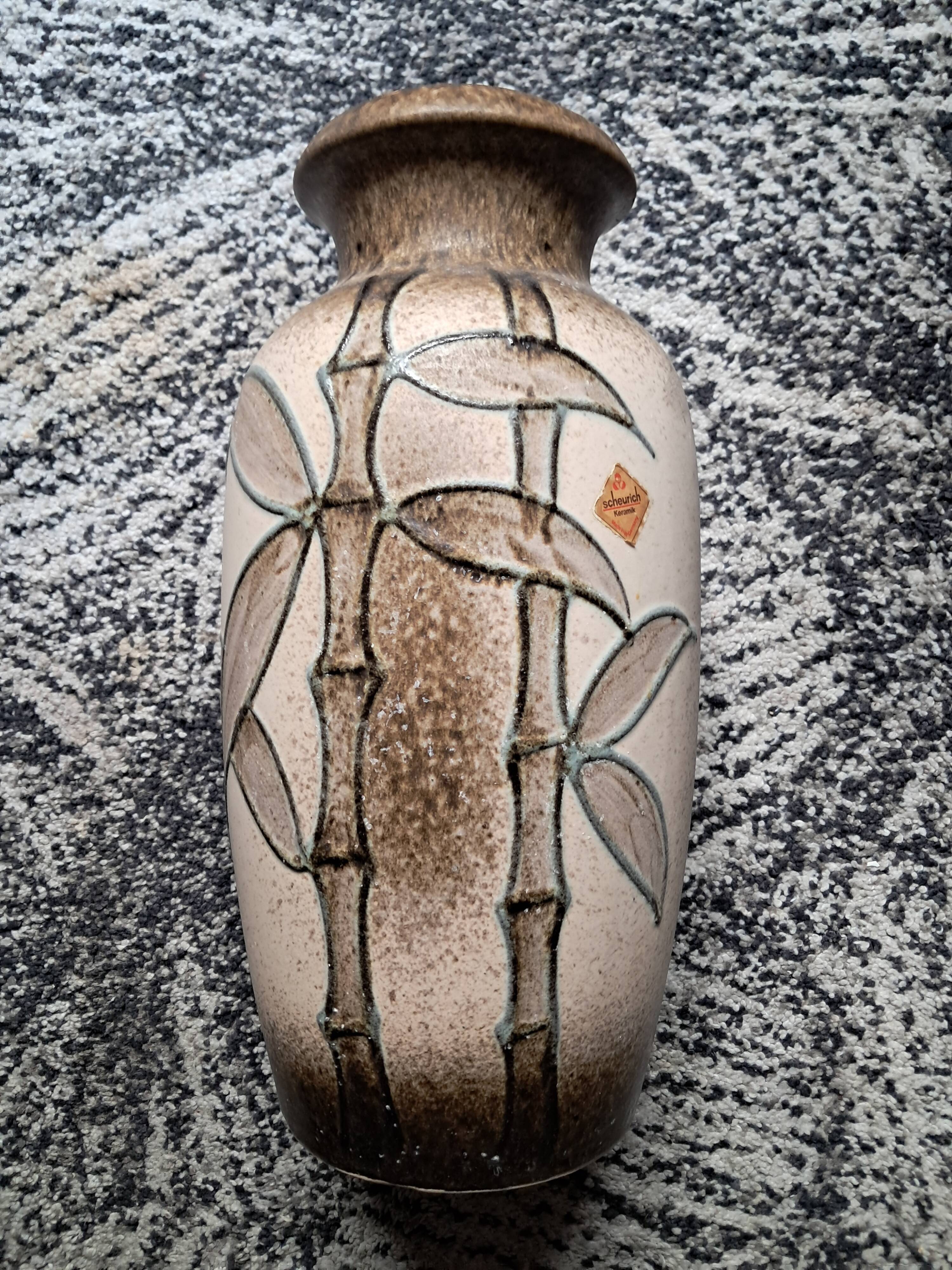 Large ceramic vase West Germany Sheurich