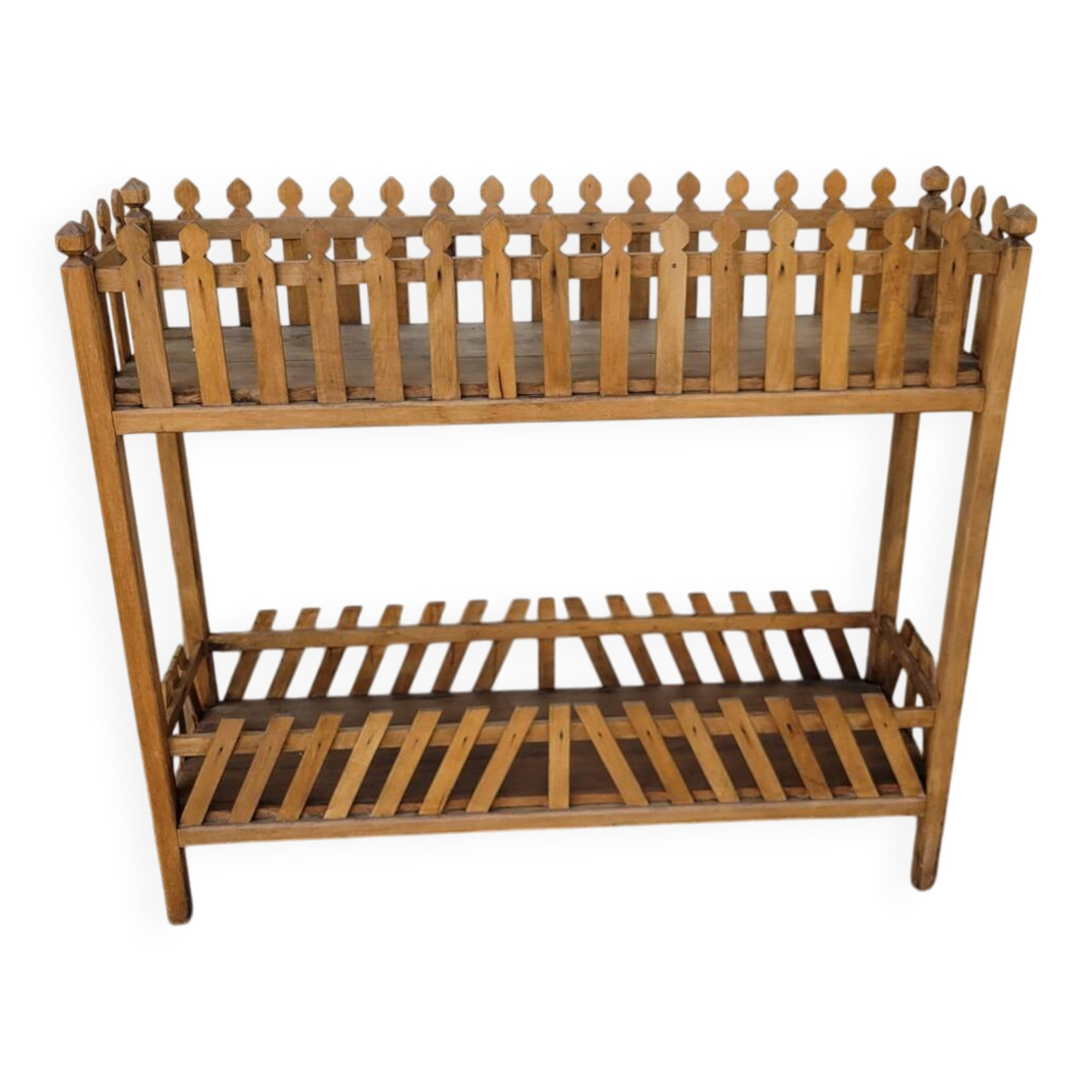 Wooden planter on stand