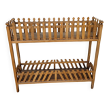 Wooden planter on stand