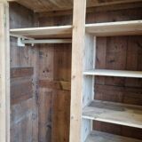 Restored late 19th-century pitch pine wardrobe