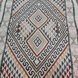 Traditional handmade white mergoum carpet