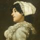Profil d'une Elègante 1884 signé daté Hst