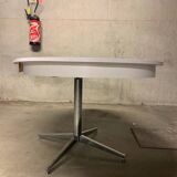 Table ronde extensible en mélaminé vintage