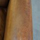 Sheep leather wingback chair with patina