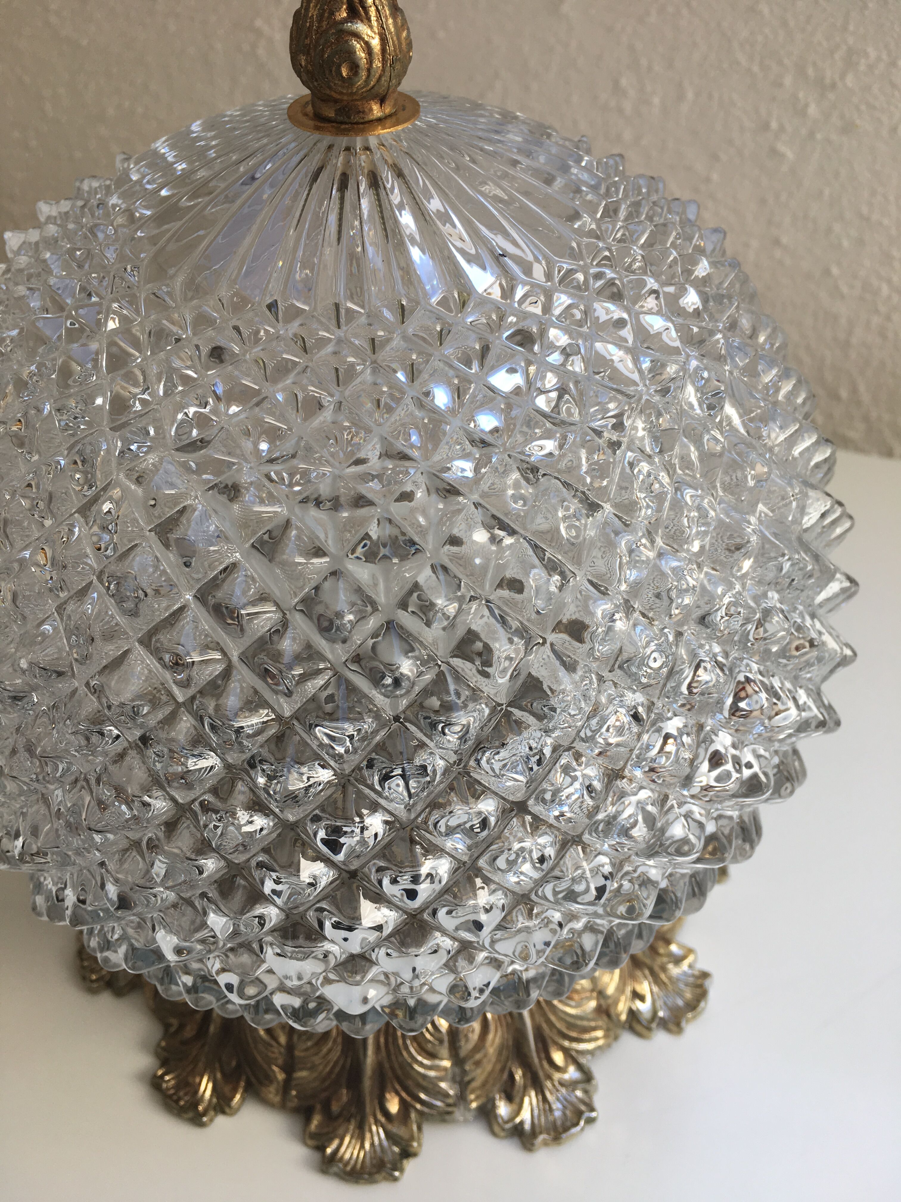 Diamond tipped ceiling lamp