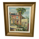 Grande toile encadrée maison ensoleillée