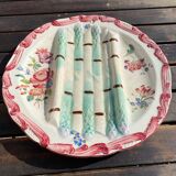 Assiette décorative à asperge