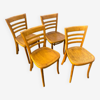 Suite of 4 Dutch bistro chairs