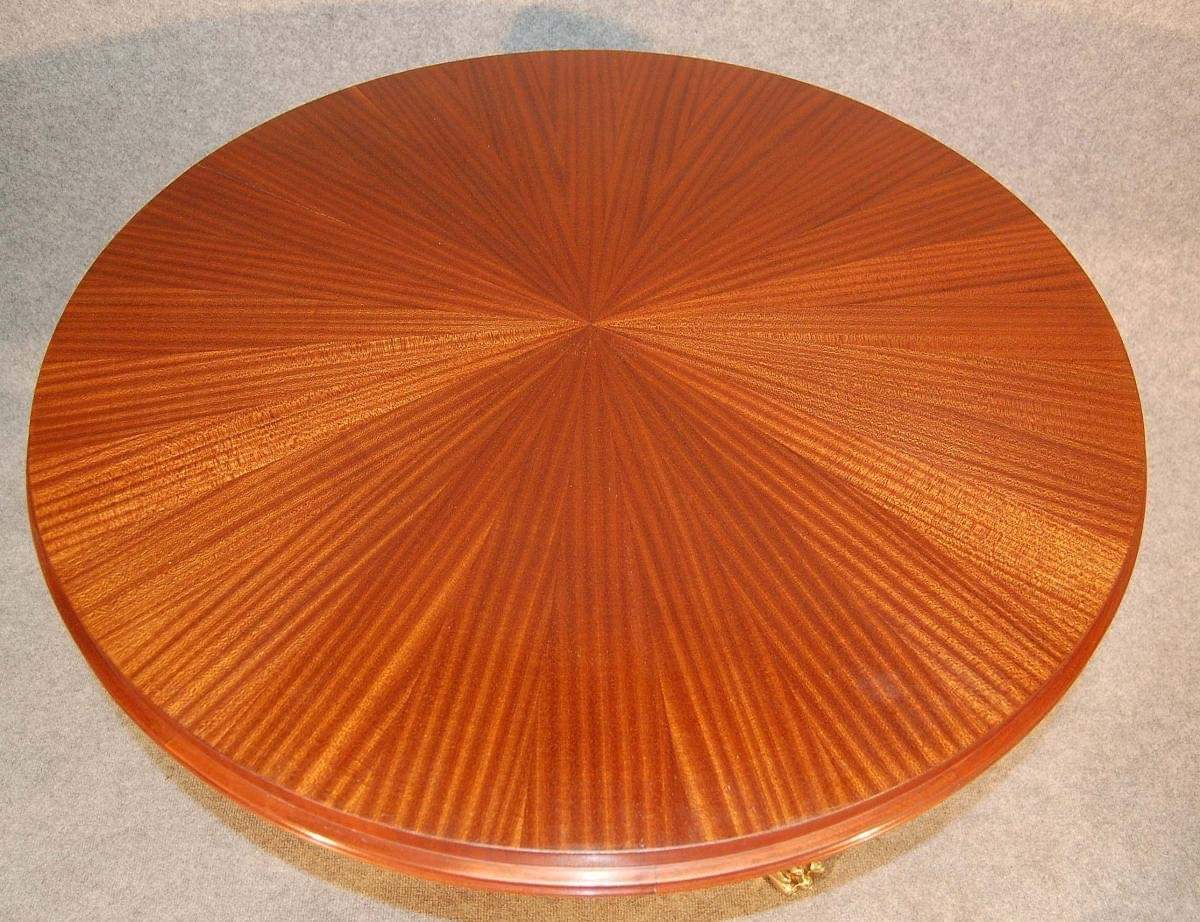 Table Pedestal table 1940 Dlg André Arbus Feet claws In Bronze
