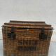 SNCF wicker trunk – vintage industrial chest from the 1940s