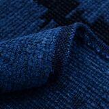 7x10 Navy Blue & Black Turkish Kilim Rug, 204x296Cm