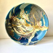 Vintage Danish Ceramic Art Studio Decorative Bowl signed