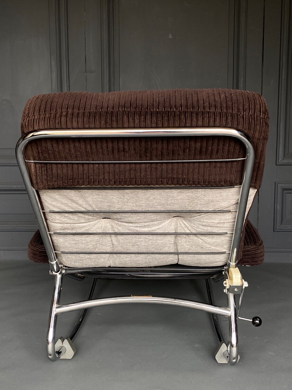 Chaise longue armchair rocking by lama 1970