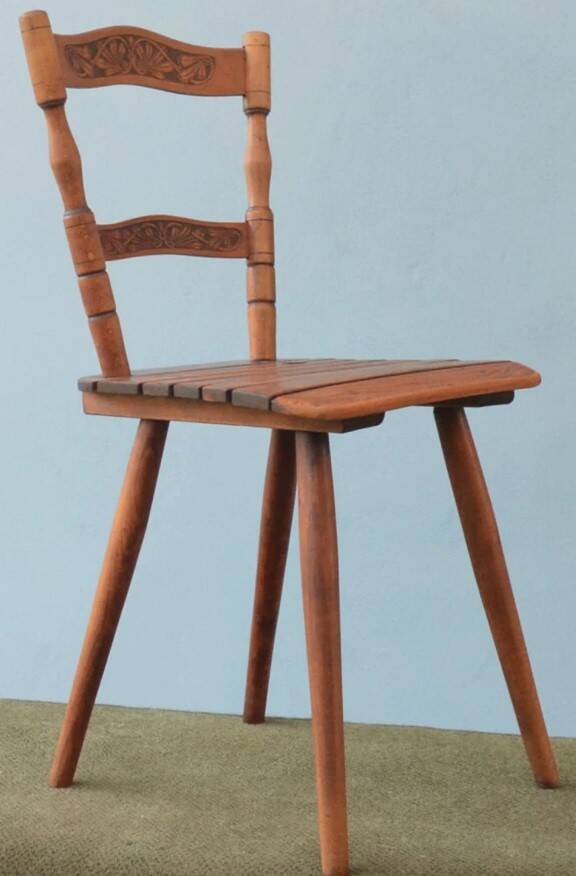 Ensemble de deux chaises Tubinger avec dossier Art Nouveau Adolf Schneck