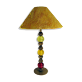 Lamp with transparent plastic balls