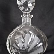 Large Art Deco crystal spirit decanter