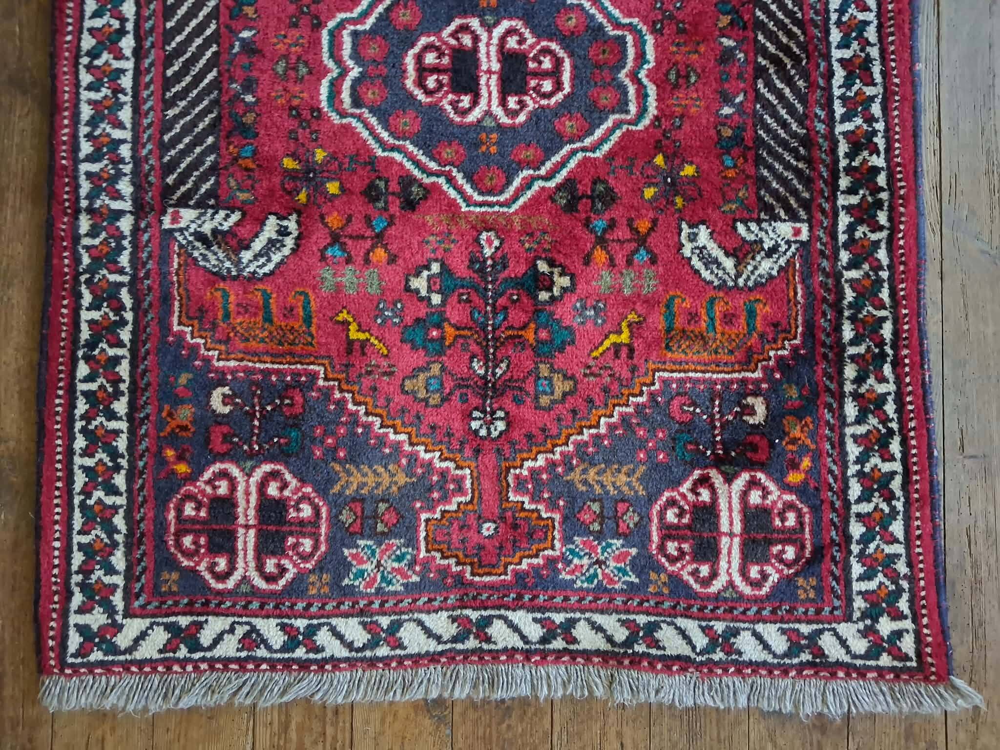 Tapis Persan Qashqaï fait main 140x100cm
