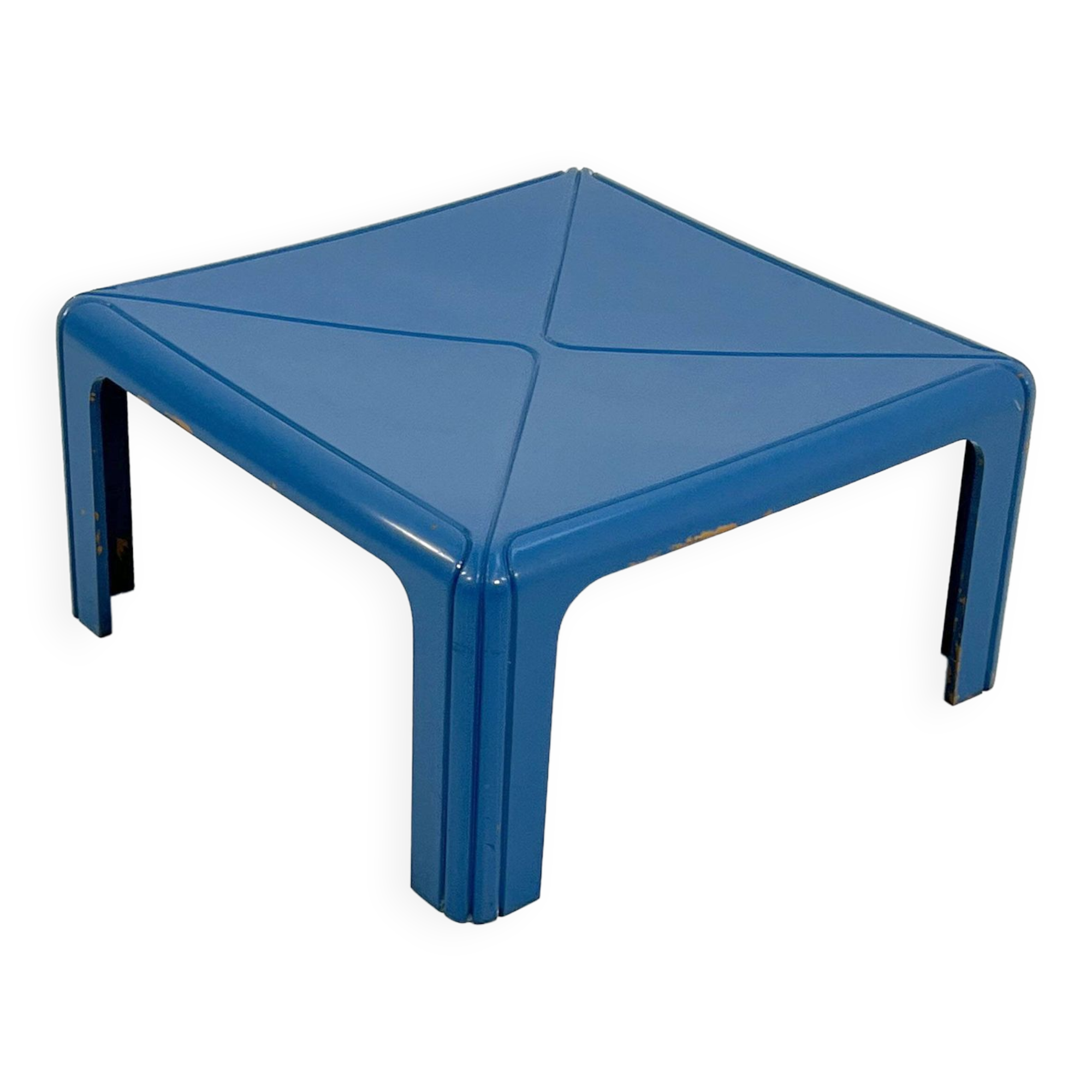 Blue coffee table model 4894 by Gae Aulenti for Kartell, 1970